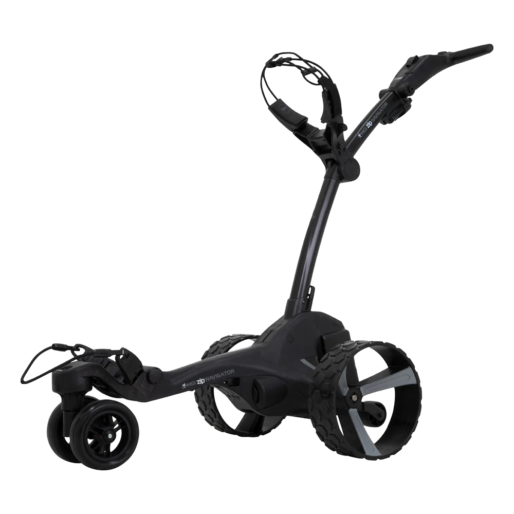 MGI Zip Navigator Electric Caddie Push Cart (Black)