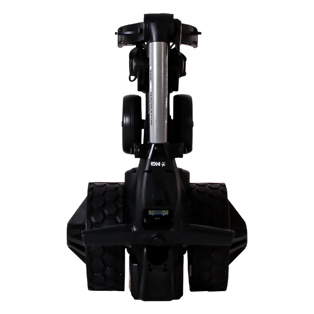 MGI Zip Navigator Electric Caddie Push Cart (Silver)