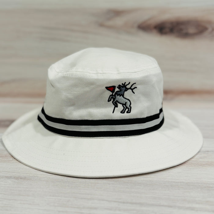 Highlands "Ser Eldrick the Pin Slayer" Bucket Hat - White