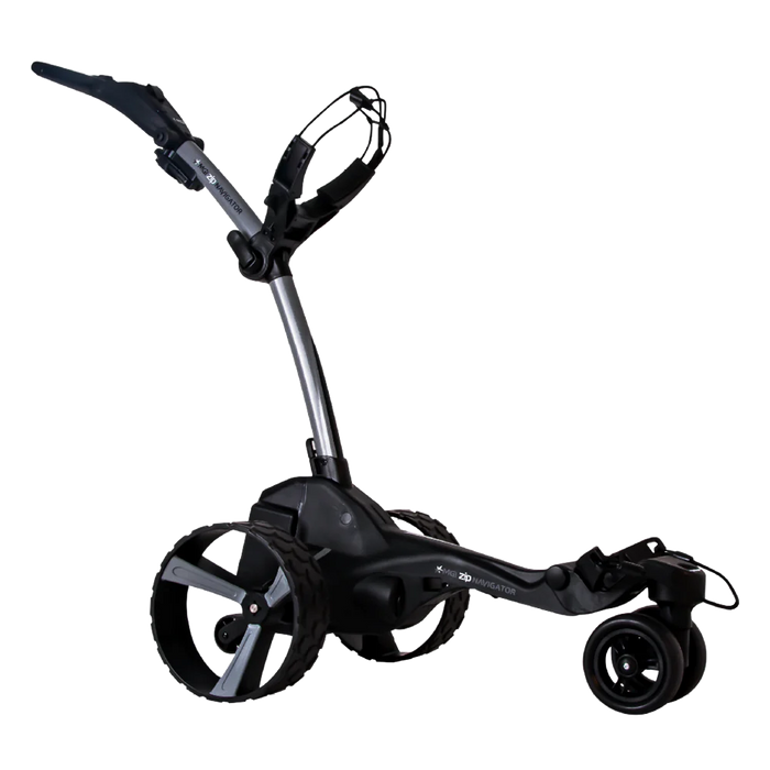 MGI Zip Navigator Electric Caddie Push Cart (Silver)