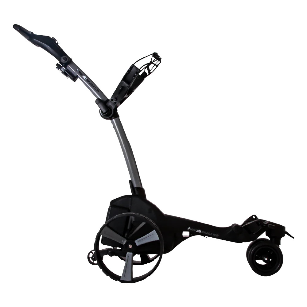 MGI Zip Navigator Electric Caddie Push Cart (Silver)