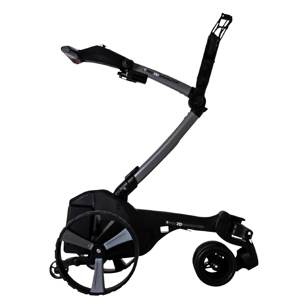 MGI Zip Navigator Electric Caddie Push Cart (Silver)